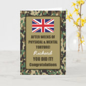 Kenteken Congrats van het Leger van de Camouflage Kaart (Gele Bloem)