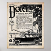  kenteken - Dort Motor Auto 1916 Poster (Voorkant)