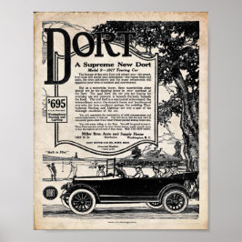  kenteken - Dort Motor Auto 1916 Poster