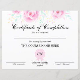 Kenteken voor de bekroonde actie Floral