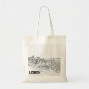 Kentekening van het district Alfama in Lissabon Tote Bag