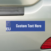 Kentekenplaat van de Europese Unie Bumpersticker (Op auto)
