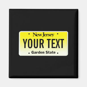 Kentekenplaat van New Jersey Magneet