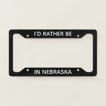 Kentekenplaatframe Nebraska Kentekenplaatframe