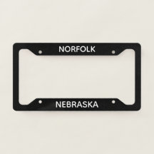 Kentekenplaatframe Norfolk, Nebraska