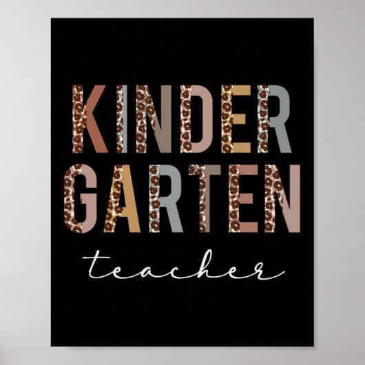 Kentesonderwijzer Terug naar Schoolonderwijs L Poster (Voorkant)