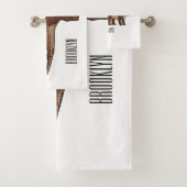 Kentrosaurus cartoon illustratie bad handdoek (Insitu)