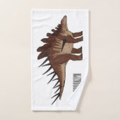 Kentrosaurus cartoon illustratie bad handdoek (Handdoek)