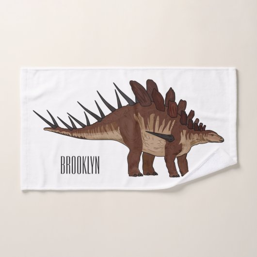 Kentrosaurus cartoon illustratie bad handdoek (Handdoek)