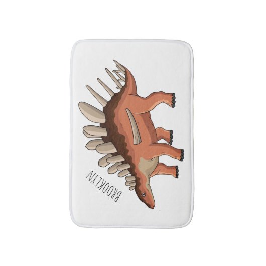 Kentrosaurus cartoon illustratie badmat (Voorkant Verticaal)