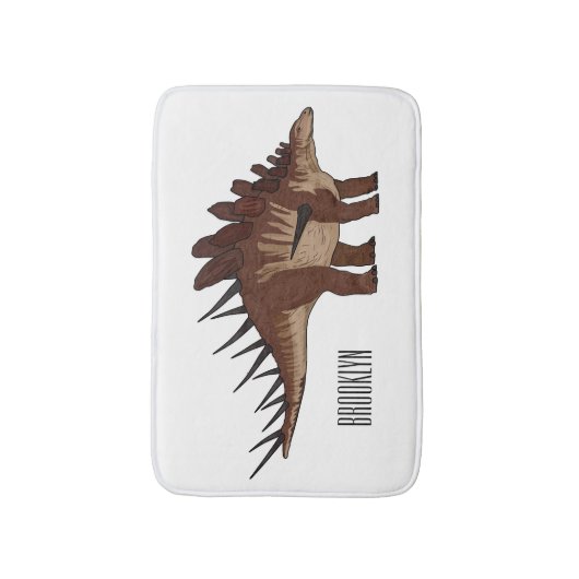 Kentrosaurus cartoon illustratie badmat (Voorkant Verticaal)