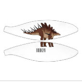 Kentrosaurus cartoon illustratie basketbal (Panelen)