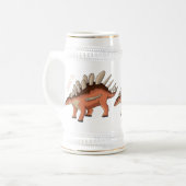 Kentrosaurus cartoon illustratie bierpul (Voorkant links)