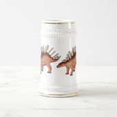 Kentrosaurus cartoon illustratie bierpul (Center)