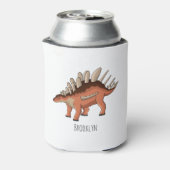 Kentrosaurus cartoon illustratie blikjeskoeler (Blikje Achterkant)
