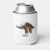 Kentrosaurus cartoon illustratie blikjeskoeler (Blikje Achterkant)