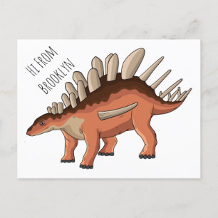 Kentrosaurus cartoon illustratie briefkaart