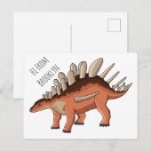 Kentrosaurus cartoon illustratie briefkaart (Voorkant / Achterkant)