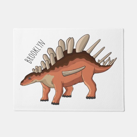 Kentrosaurus cartoon illustratie deurmat (Voorkant)