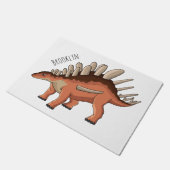 Kentrosaurus cartoon illustratie deurmat (Schuin)