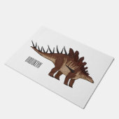 Kentrosaurus cartoon illustratie deurmat (Schuin)