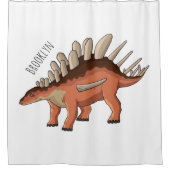 Kentrosaurus cartoon illustratie douchegordijn (Voorkant)