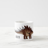 Kentrosaurus cartoon illustratie espresso kop (Voorkant)