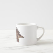 Kentrosaurus cartoon illustratie espresso kop (Rechts)
