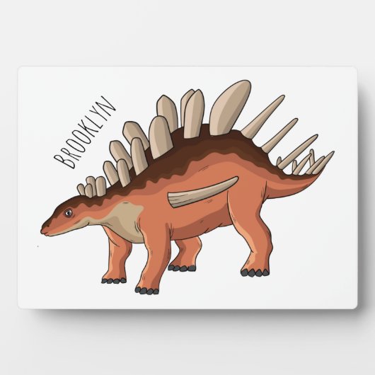 Kentrosaurus cartoon illustratie fotoplaat (voorkant)