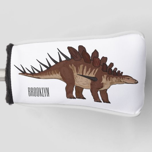 Kentrosaurus cartoon illustratie golfheadcover (Voorkant)
