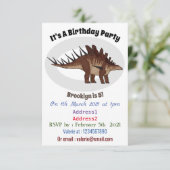 Kentrosaurus cartoon illustratie kaart (Staand voorkant)