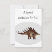 Kentrosaurus cartoon illustratie kaart (Achterkant)