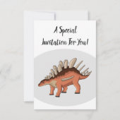 Kentrosaurus cartoon illustratie kaart (Achterkant)