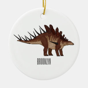 Kentrosaurus cartoon illustratie keramisch ornament