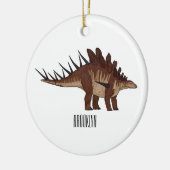 Kentrosaurus cartoon illustratie keramisch ornament (Links)