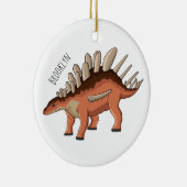 Kentrosaurus cartoon illustratie keramisch ornament (Rechts)