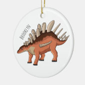 Kentrosaurus cartoon illustratie keramisch ornament (Links)