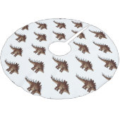 Kentrosaurus cartoon illustratie kerstboom rok (Gekanteld)