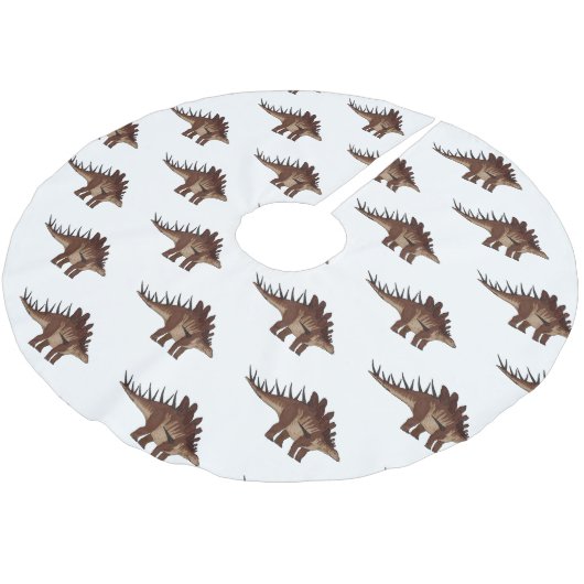 Kentrosaurus cartoon illustratie kerstboom rok (Gekanteld)