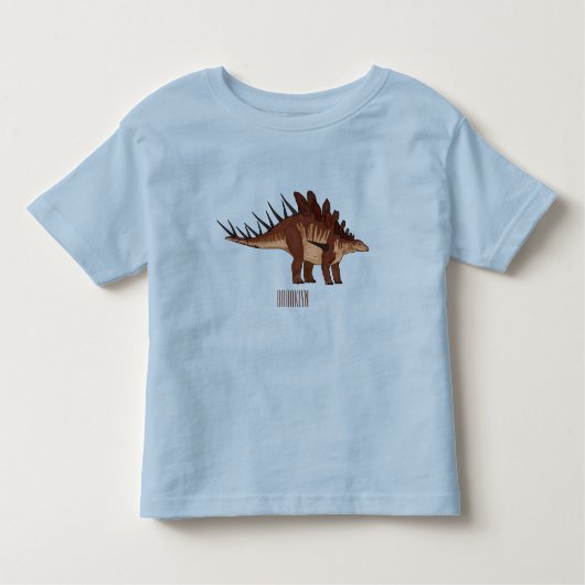 Kentrosaurus cartoon illustratie kinder shirts (Voorkant)