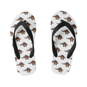 Kentrosaurus cartoon illustratie kinder teenslippers