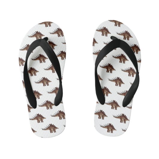 Kentrosaurus cartoon illustratie kinder teenslippers (Voetbed)