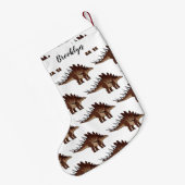 Kentrosaurus cartoon illustratie kleine kerstsok (Achterkant (Hangend))