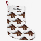 Kentrosaurus cartoon illustratie kleine kerstsok (Voorkant)