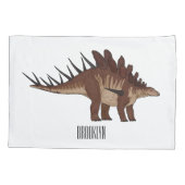 Kentrosaurus cartoon illustratie kussensloop (Achterkant)