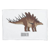 Kentrosaurus cartoon illustratie kussensloop (Voorkant)