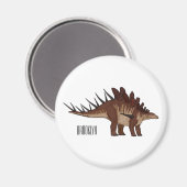 Kentrosaurus cartoon illustratie magneet (Voorkant / Achterkant)