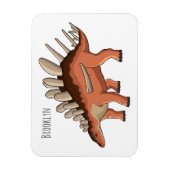 Kentrosaurus cartoon illustratie magneet (Verticaal)