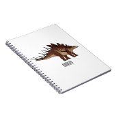 Kentrosaurus cartoon illustratie notitieboek (Rechterzijde)