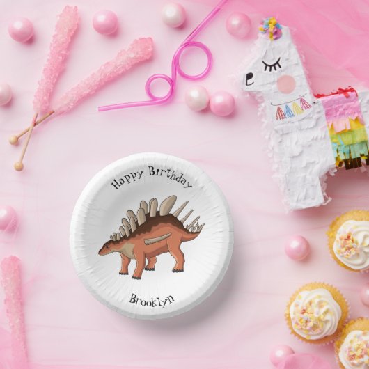 Kentrosaurus cartoon illustratie papieren kommen (Feest)